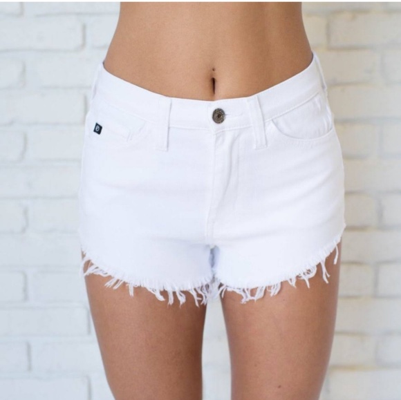 kancan white shorts